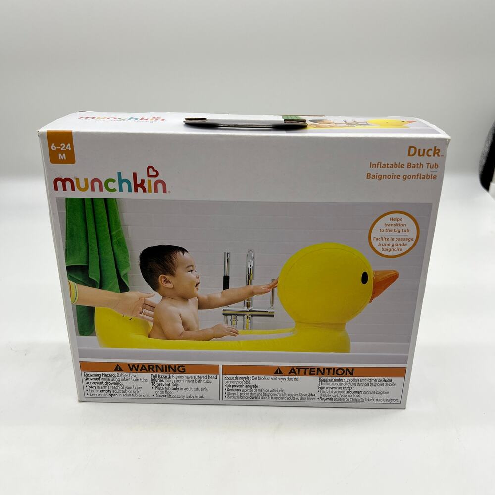 Munchkin Duck Inflatable Baby Bathtub
